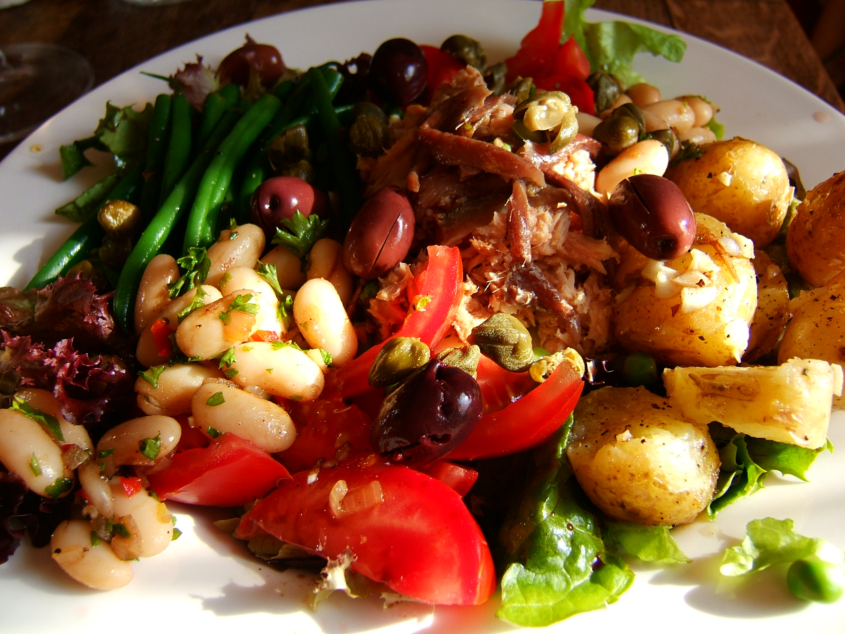 Salade de haricots blancs et thon