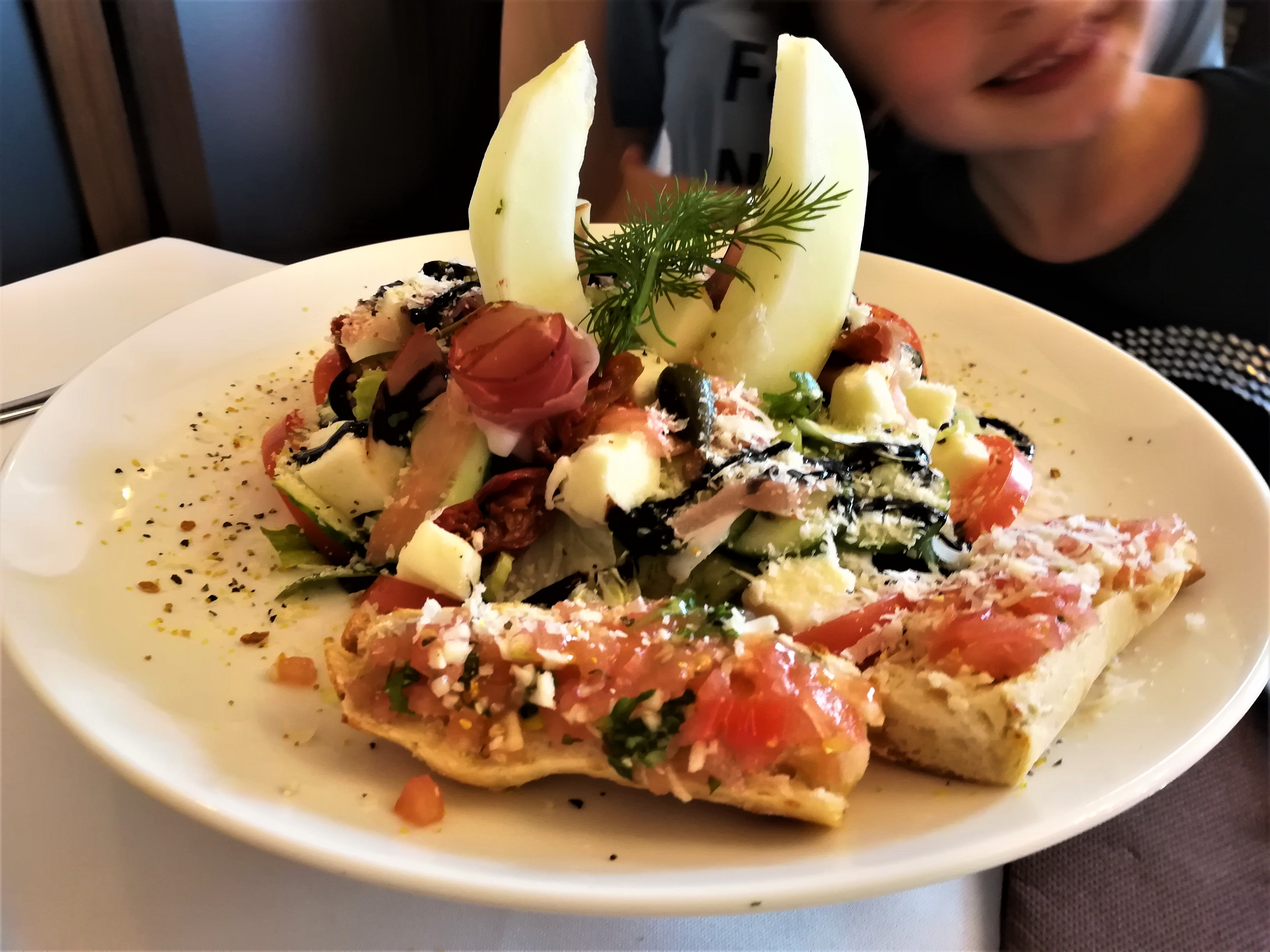 Salade de melon et jambon cru