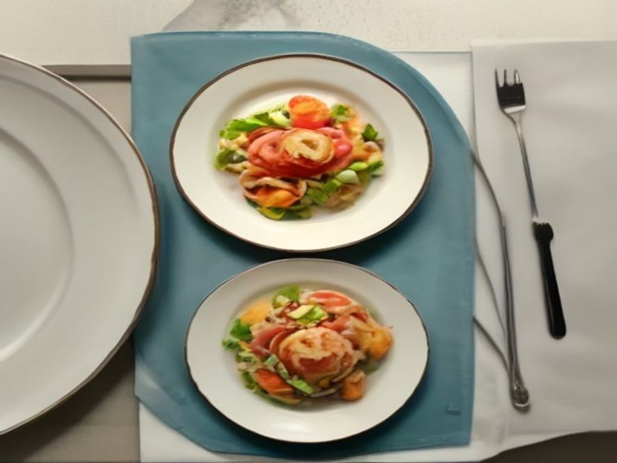 Salade de pâtes au saumon et aneth