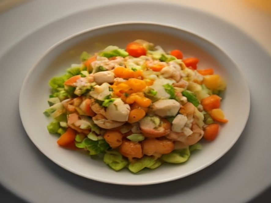 Salade de pousses d'épinards et grenade