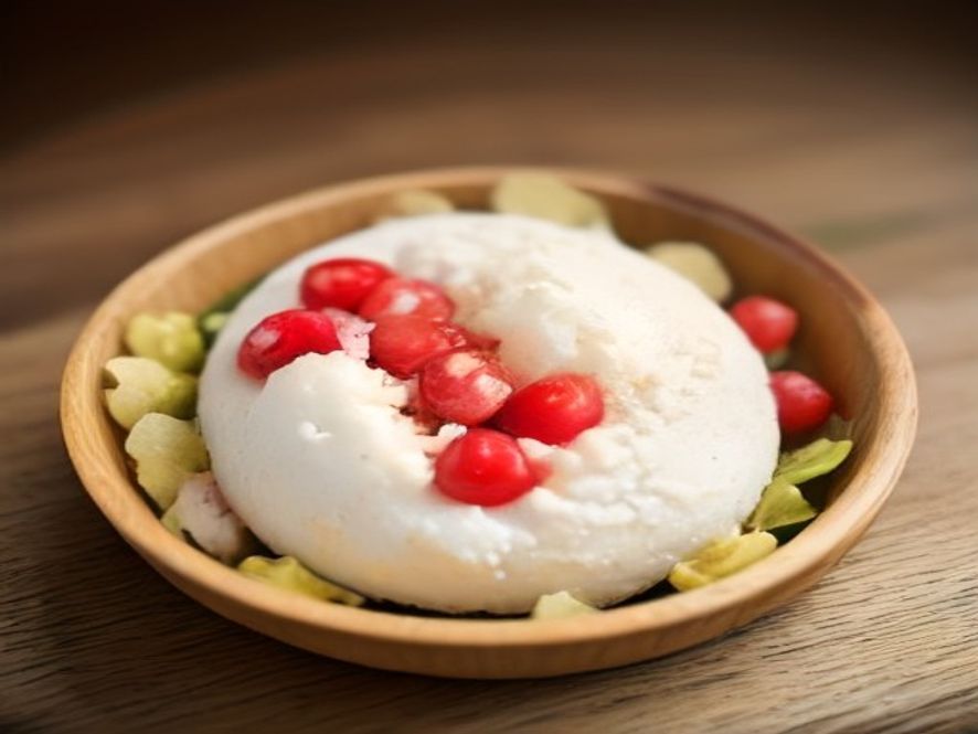 Salade de pousses de betterave et chèvre frais