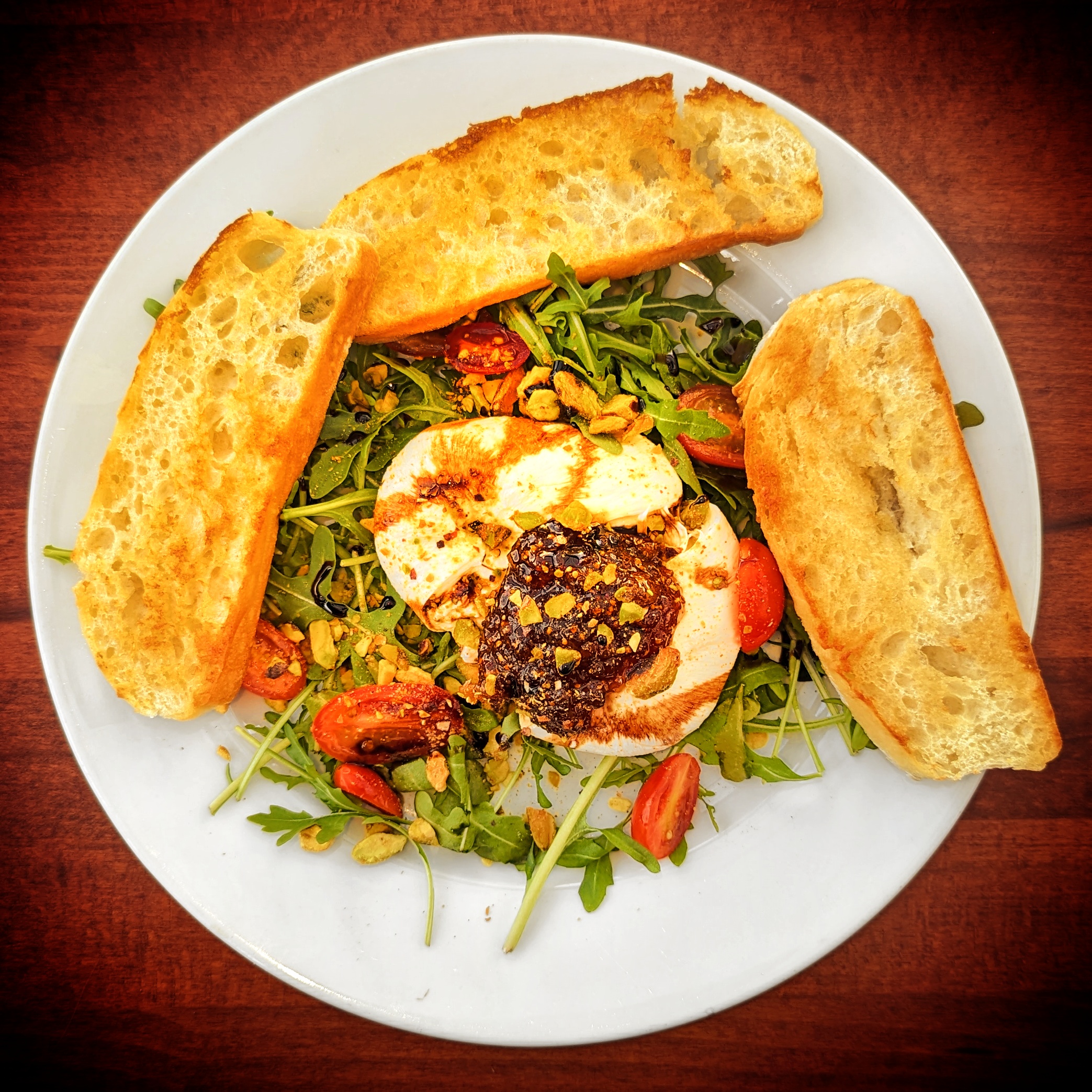 Salade de pousses de roquette et figues