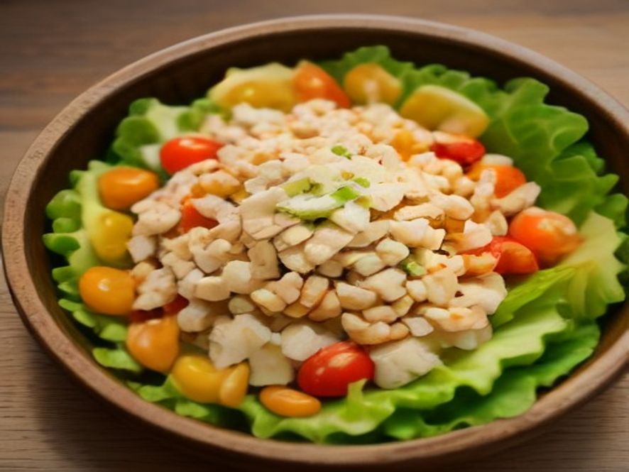 Salade de pousses de soja croquantes