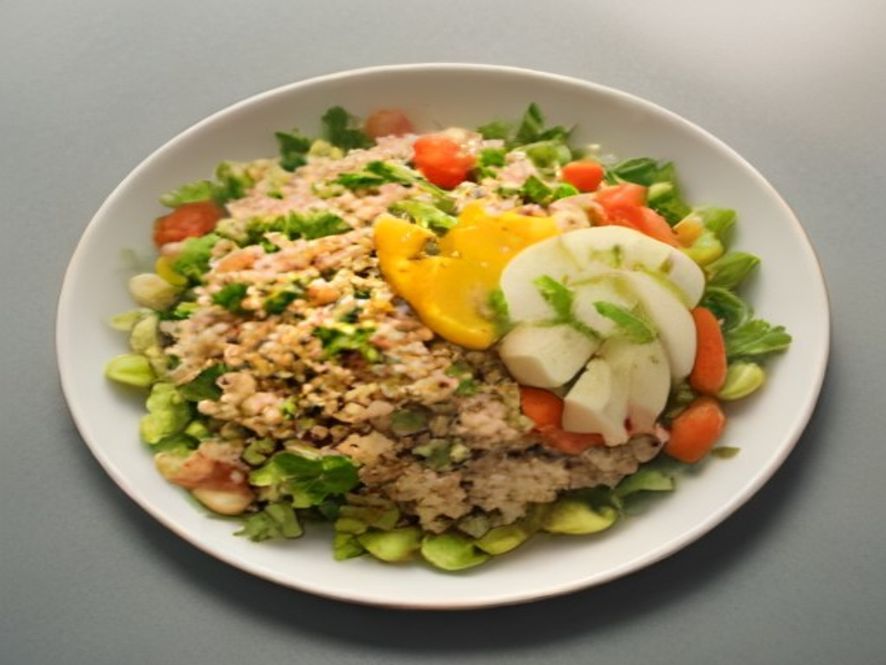 Salade de quinoa aux herbes et grenade