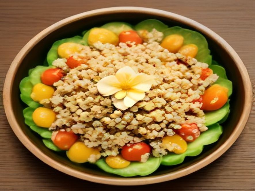 Salade de quinoa aux légumes croquants