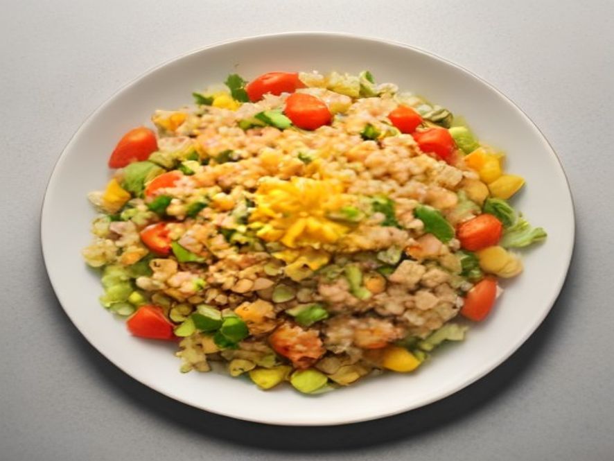 Salade de quinoa aux légumes croquants