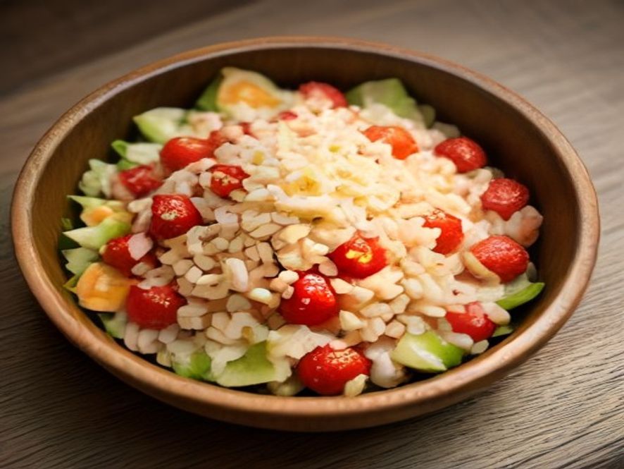 Salade de riz sauvage aux fruits secs