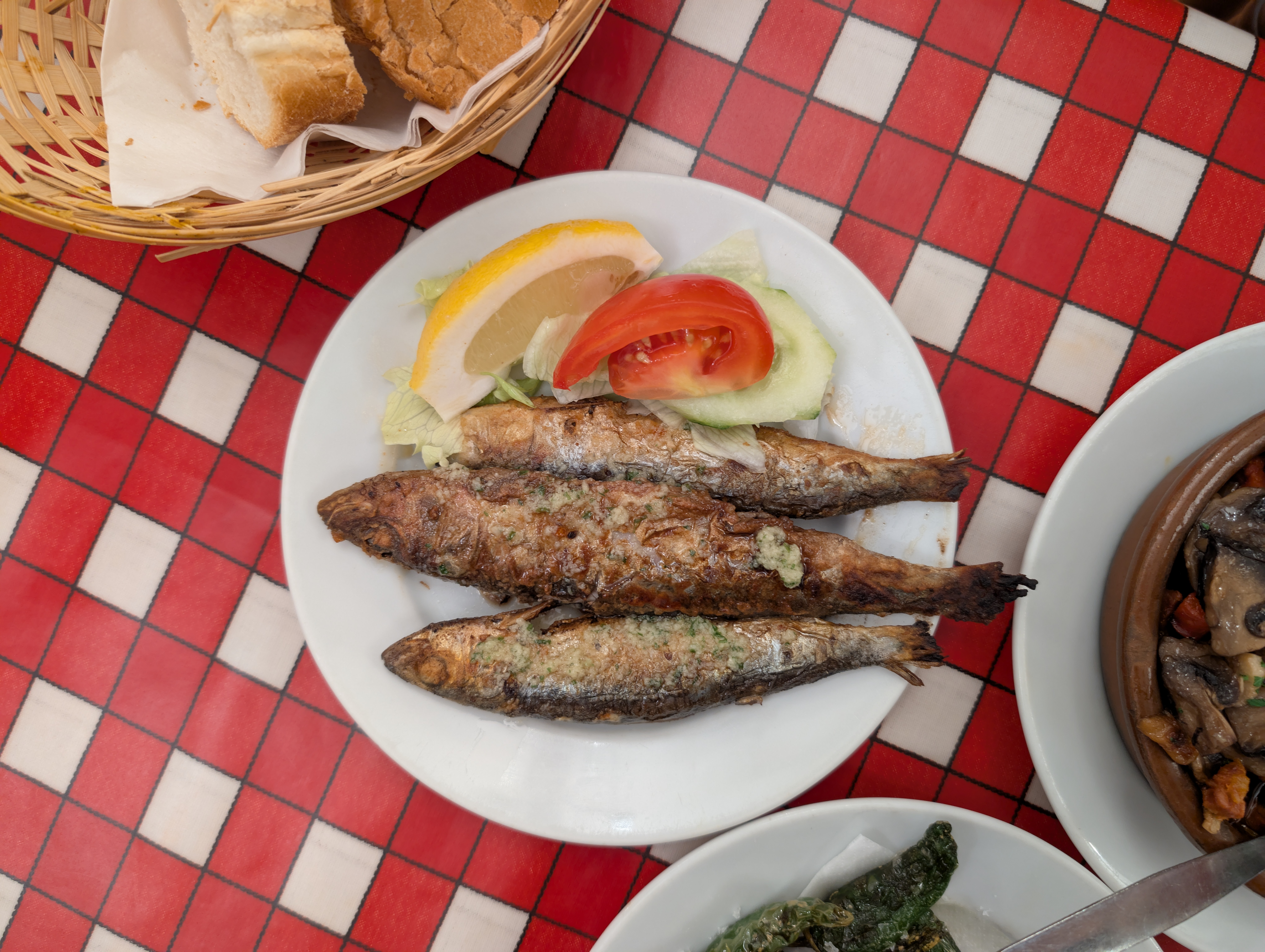 Sardines grillées à la plancha