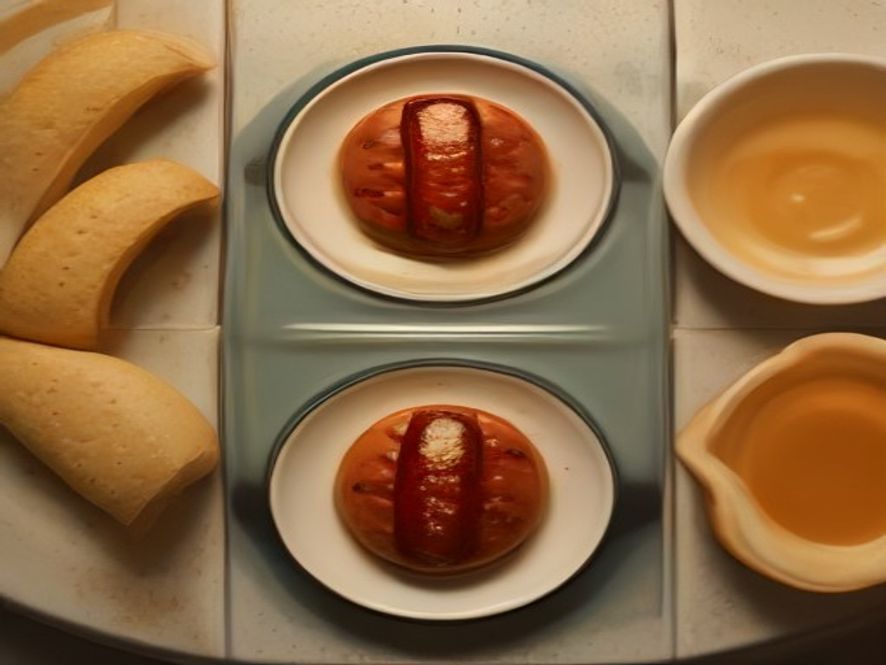Saucisses grillées et oignons caramélisés