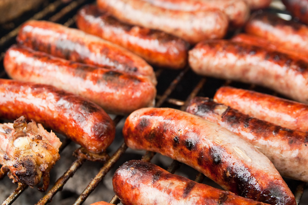 Saucisses italiennes grillées au fenouil