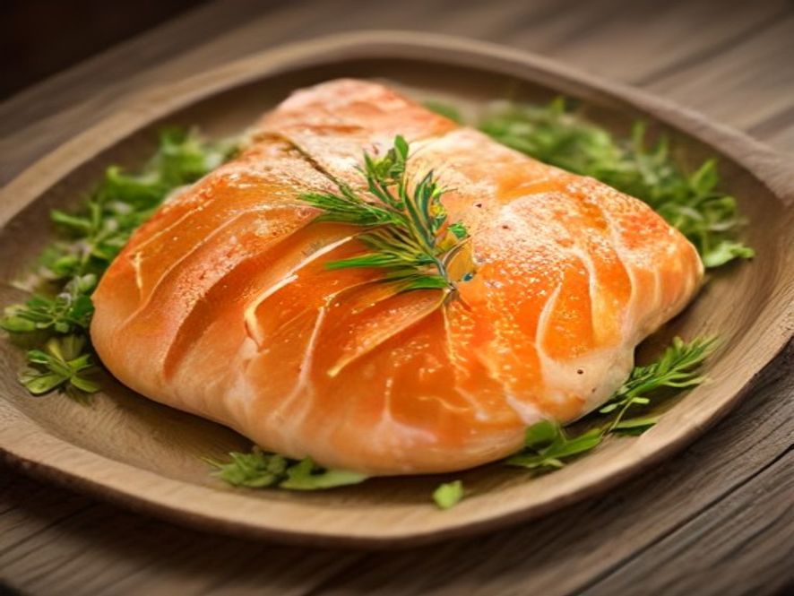 Saumon en croûte d'herbes