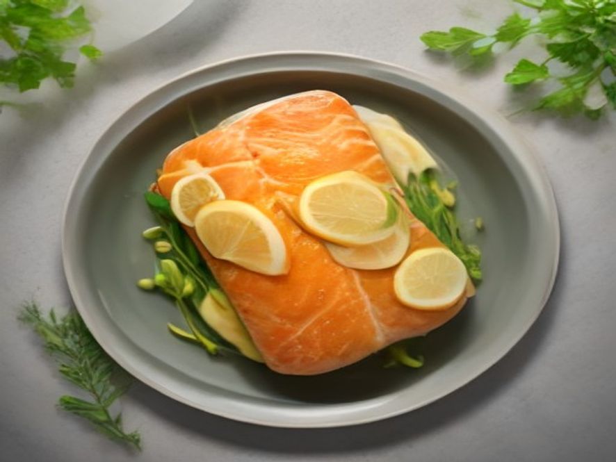 Saumon en croûte d'herbes