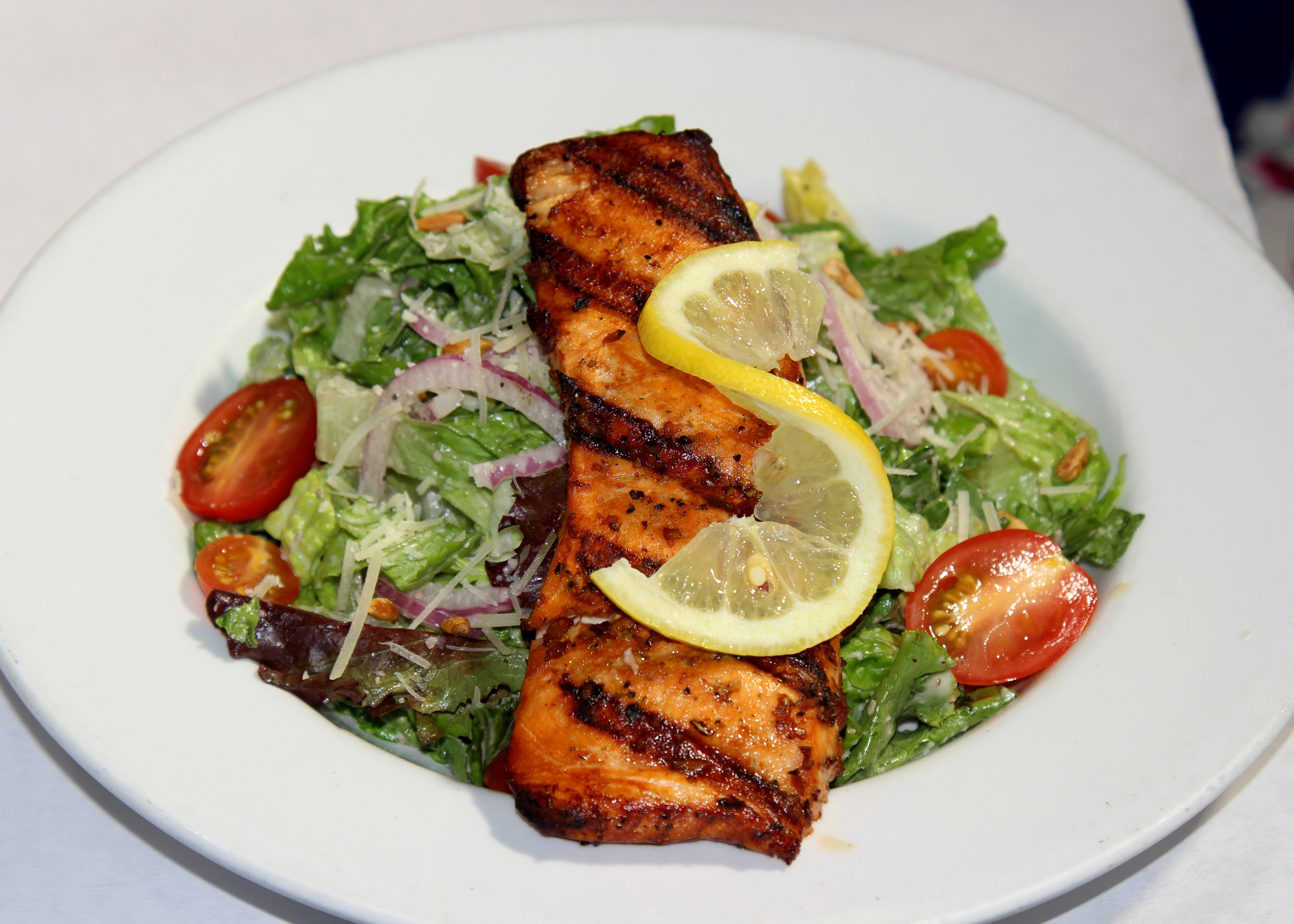 Saumon grillé au citron