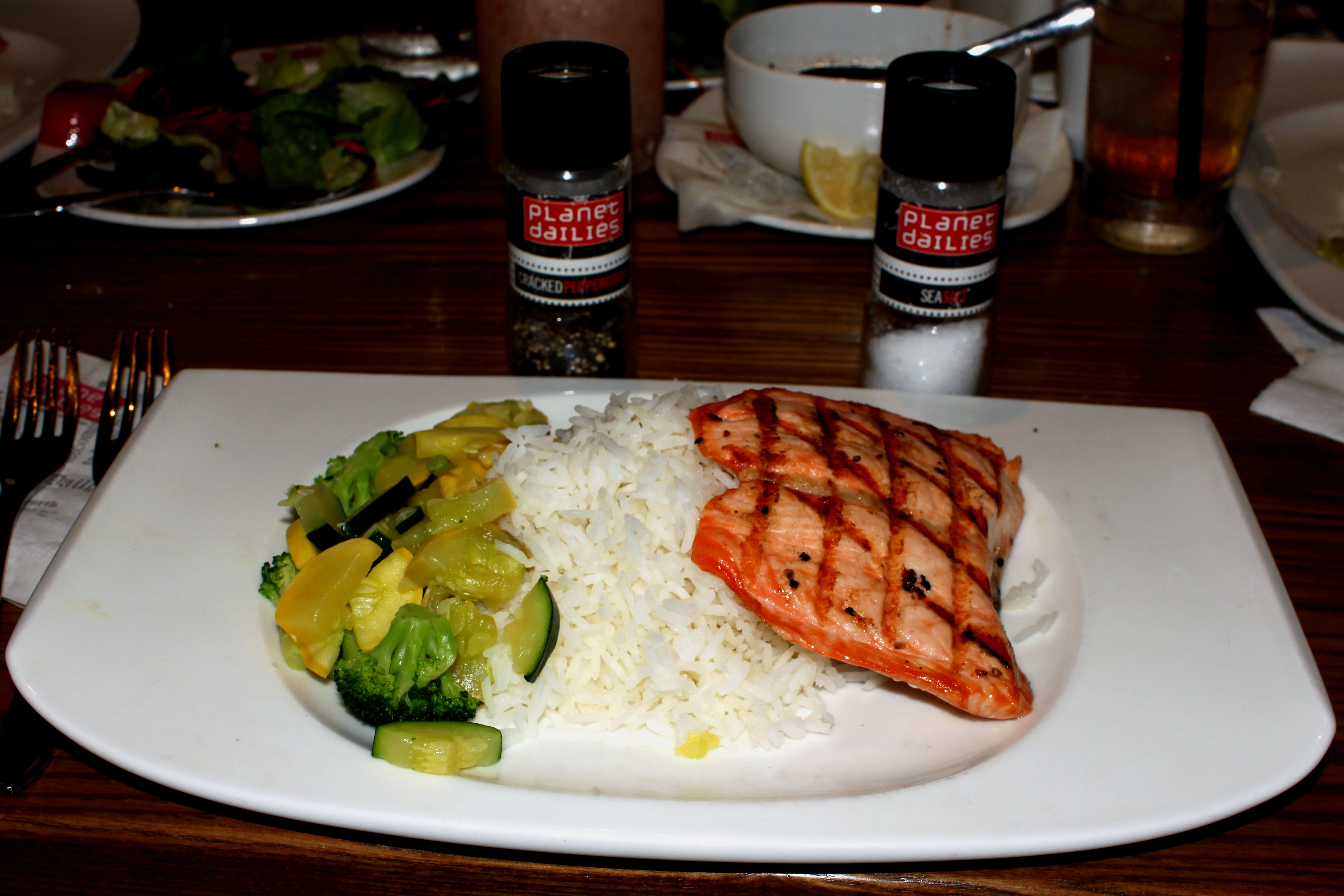 Saumon teriyaki grillé