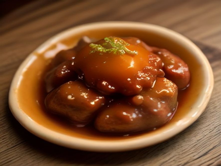 Sauté de porc au caramel d'oignons
