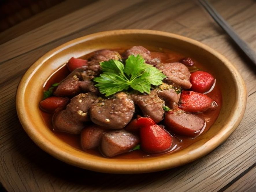 Sauté de veau aux poivrons