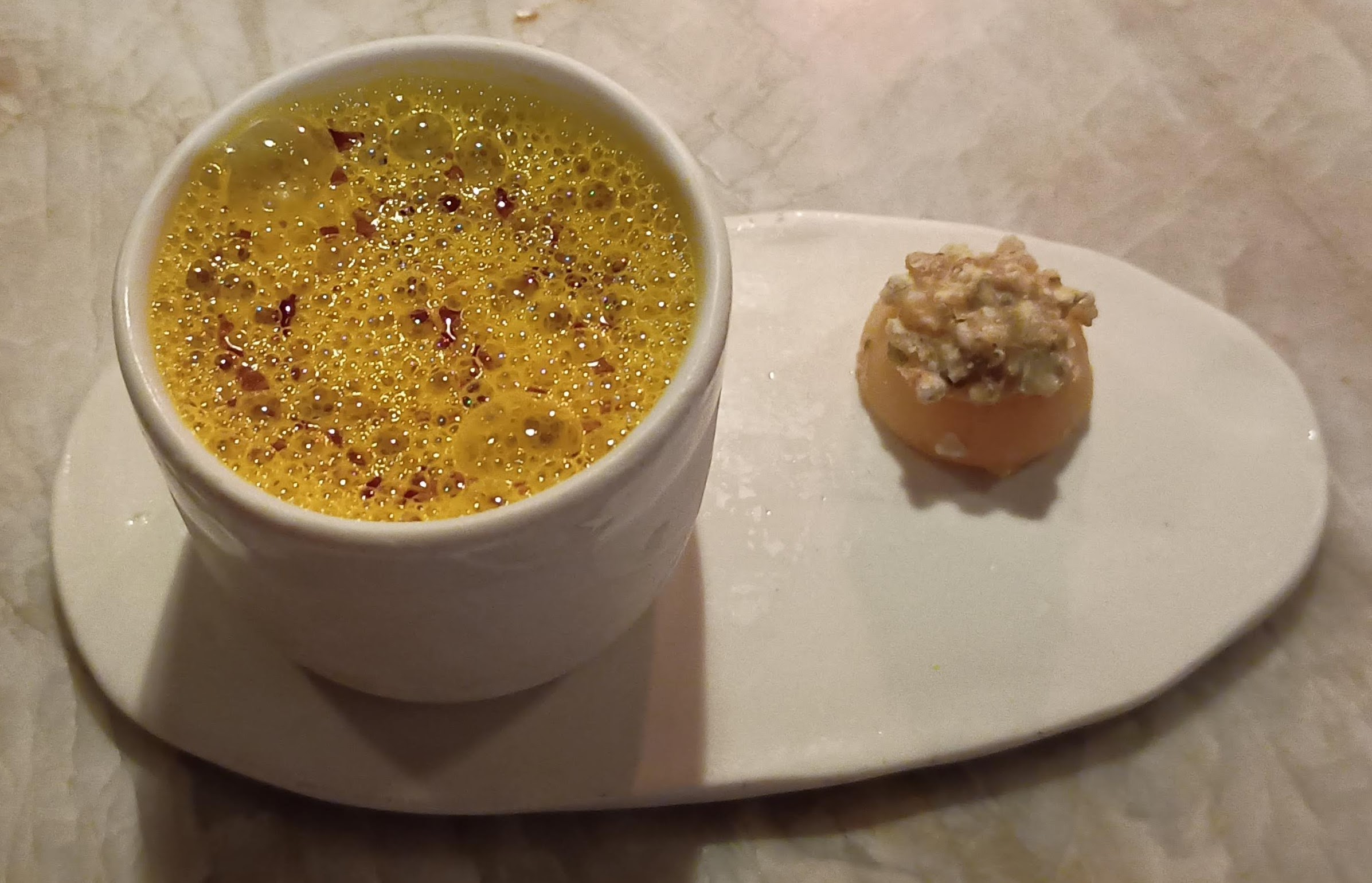 Soupe de potiron au gingembre