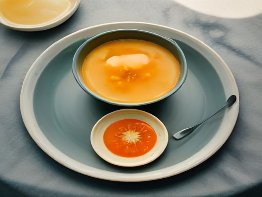 Soupe froide de melon au porto