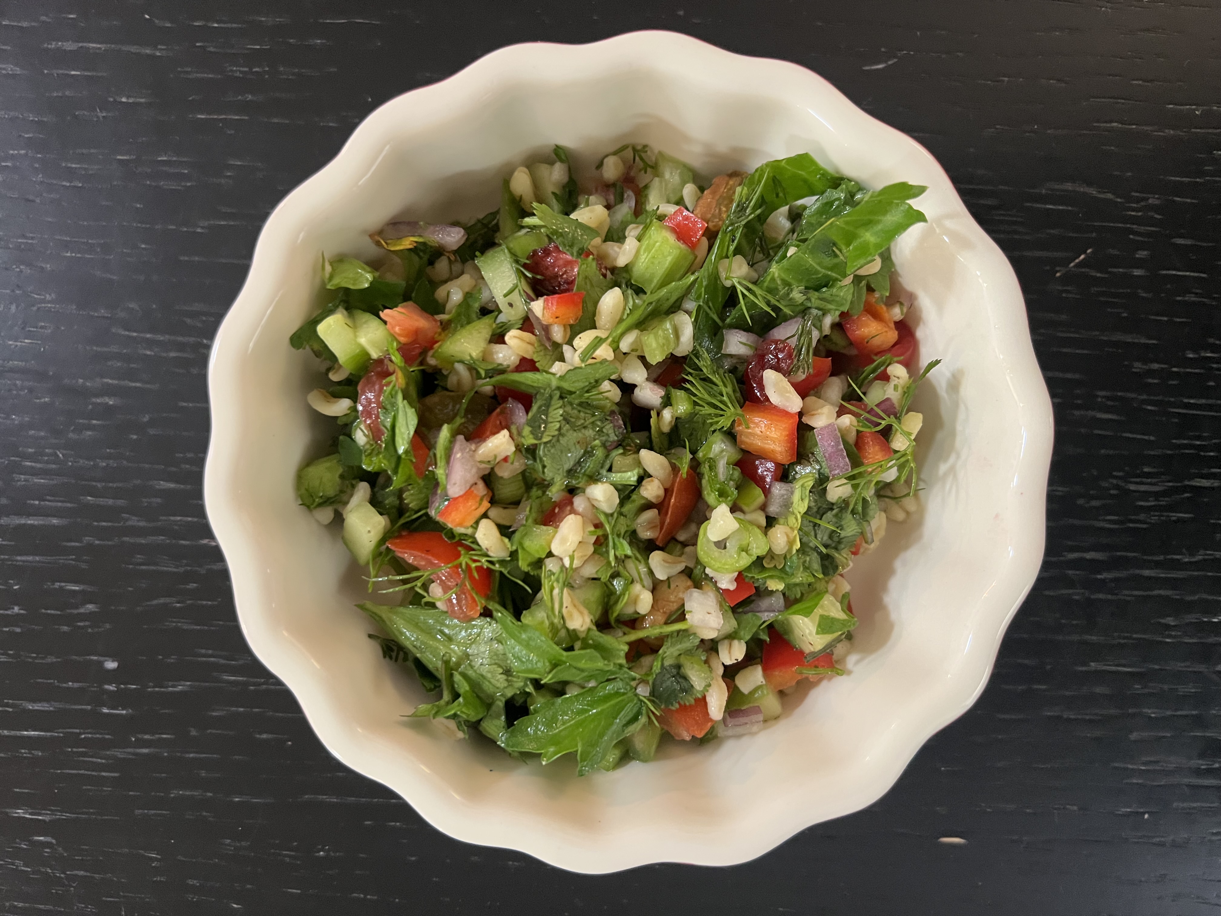 Taboulé de boulgour aux herbes fraîches