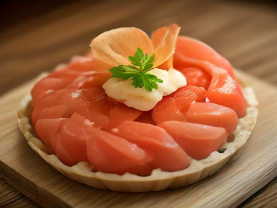 Tartare de saumon frais