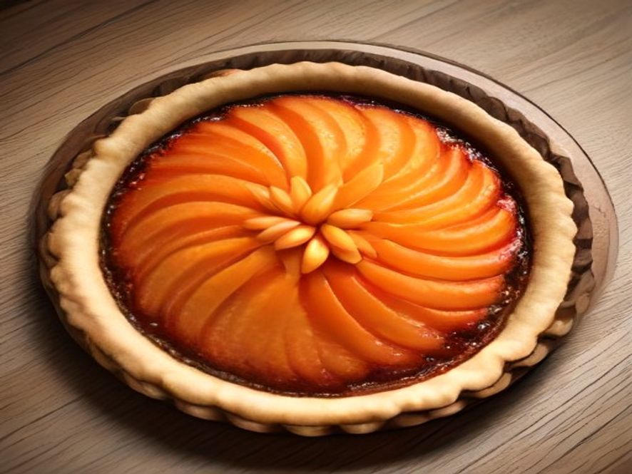 Tarte aux abricots et amandes