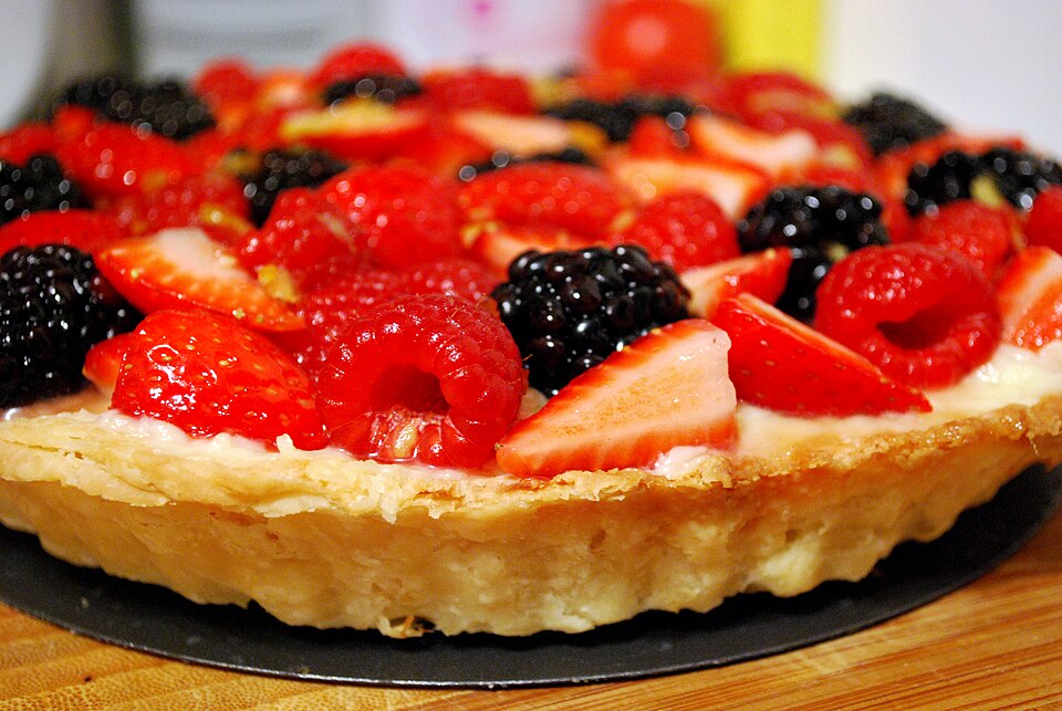 Tarte aux fraises et crème pâtissière