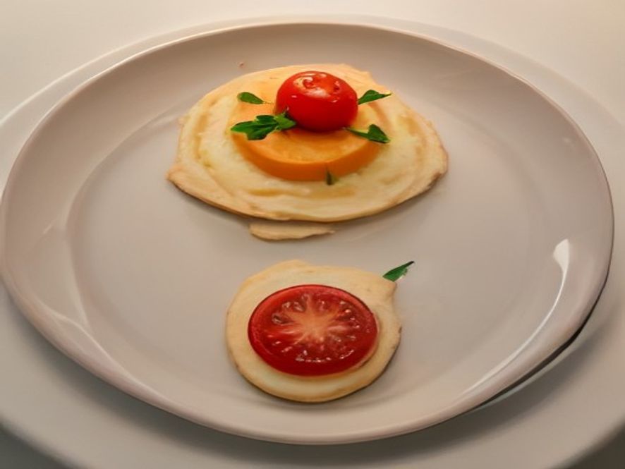 Tarte fine à la tomate et moutarde