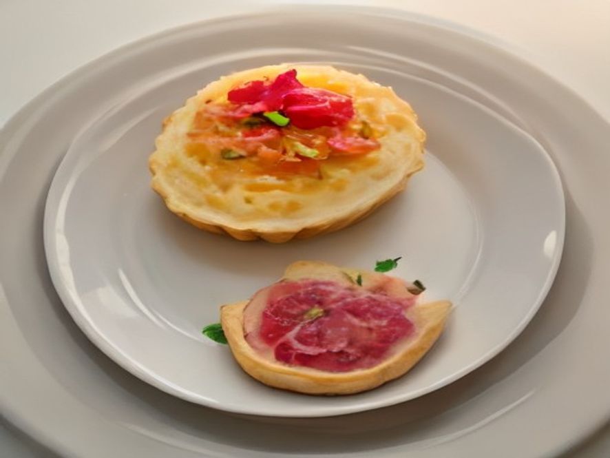 Tarte fine aux poireaux et lardons