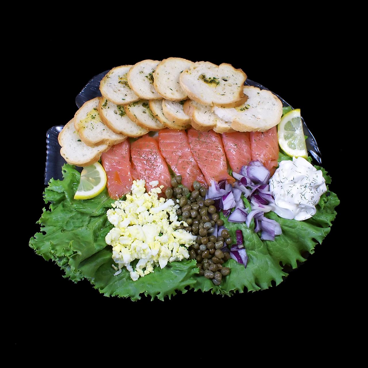 Toasts au saumon fumé et fromage frais